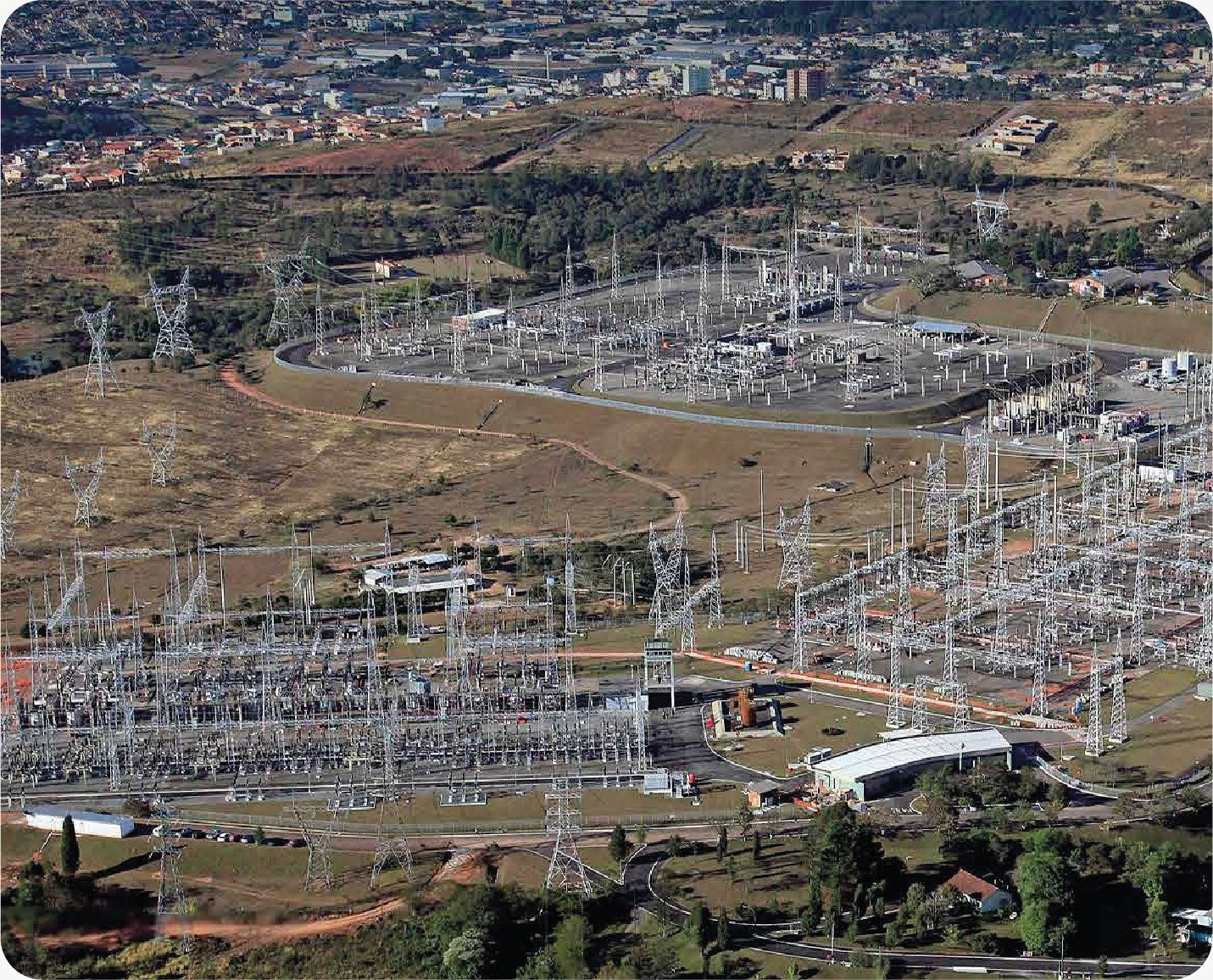 Subestação elétrica — infraestrutura de energia